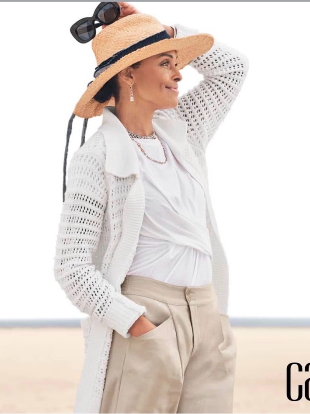 #6237 cabi Open Stitch Cardigan. NWT. Size Small. Retails $169
